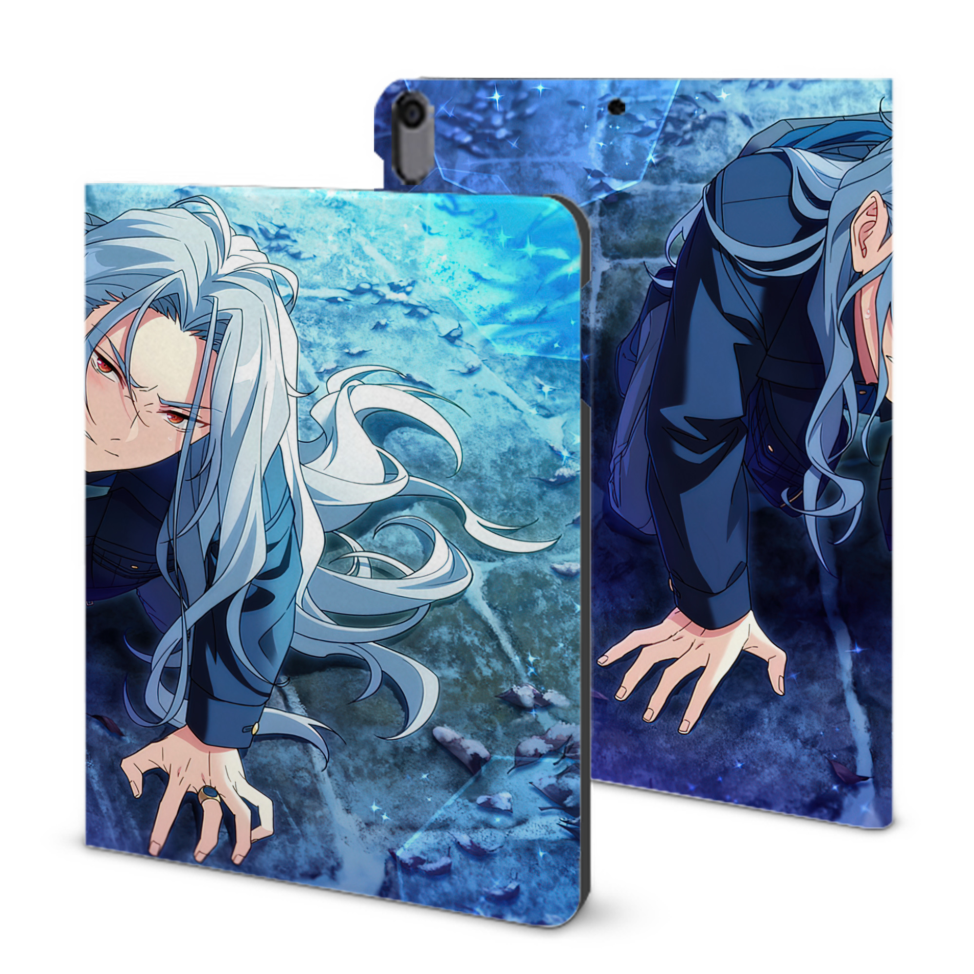 （画像用） あんさんぶるスターズ! Ensemble Stars IPad ケース ブック型 PUレザー TPU 耐衝撃 軽量 薄型 ペン収納なし 全面保護 IPad 各モデル対応